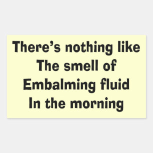 Sticker Rectangulaire Cadeaux drôles de directeur des pompes funèbres