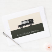 Sticker Rectangulaire Cadeaux du directeur funéraire à la retraite (Enveloppe)