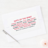 Sticker Rectangulaire CADEAUX SAINTS D'ESPRIT | Inspirationnel | Christi (Enveloppe)