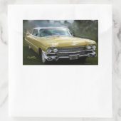 Sticker Rectangulaire Cadillac jaune (Sac)