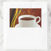 Sticker Rectangulaire Café Art (Sac)