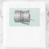 Sticker Rectangulaire Café Barista faisant drôle docteur (Sac)