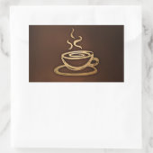 Sticker Rectangulaire Café Dans Ma Coupe (Sac)