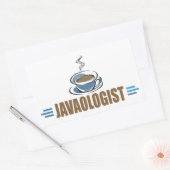Sticker Rectangulaire Café Drôle (Enveloppe)
