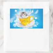 Sticker Rectangulaire café&lait (Sac)