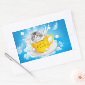 Sticker Rectangulaire café&lait (Enveloppe)