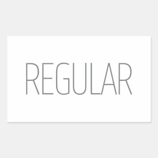 Sticker Rectangulaire Café Régulier Brun Clair