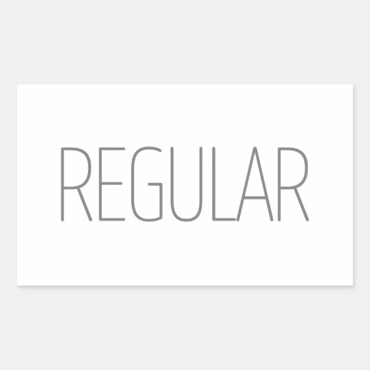 Sticker Rectangulaire Café Régulier Brun Clair (Devant)