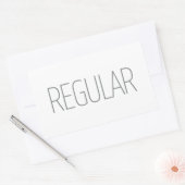 Sticker Rectangulaire Café Régulier Brun Clair (Enveloppe)