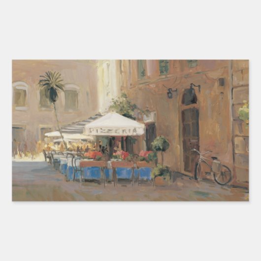 Sticker Rectangulaire Café Roma (Devant)