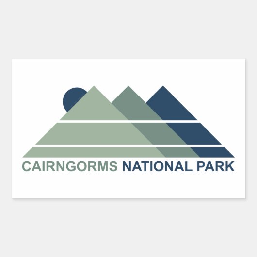 Sticker Rectangulaire Cairngorges National Park Scotland Mountain Sun (Devant)