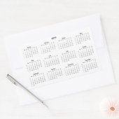 Sticker Rectangulaire Calendrier 2019 (Enveloppe)