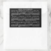 Sticker Rectangulaire Calendrier 2022 (Voir la description pour la nouve (Sac)