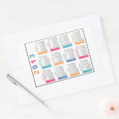 Sticker Rectangulaire Calendrier classique 2013 (Enveloppe)