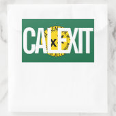 Sticker Rectangulaire CALEXIT État de Jefferson (Sac)