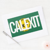 Sticker Rectangulaire CALEXIT État de Jefferson (Enveloppe)