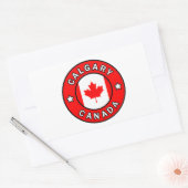 Sticker Rectangulaire Calgary Canada (Enveloppe)