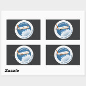 Sticker Rectangulaire Calgary hiver 2014 (Feuille)