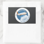 Sticker Rectangulaire Calgary hiver 2014 (Sac)