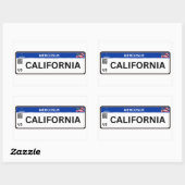 Sticker Rectangulaire California (Feuille)