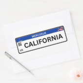 Sticker Rectangulaire California (Enveloppe)