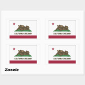 Sticker Rectangulaire California Dreamin (Feuille)