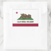 Sticker Rectangulaire California Dreamin (Sac)