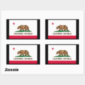 Sticker Rectangulaire California State Flag Design (Feuille)