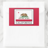 Sticker Rectangulaire Californie (Sac)