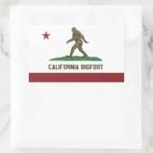 Sticker Rectangulaire Californie Bigfoot (Sac)