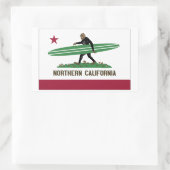 Sticker Rectangulaire Californie du Nord (Sac)