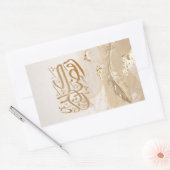 STICKER RECTANGULAIRE CALIGRAPHY (Enveloppe)