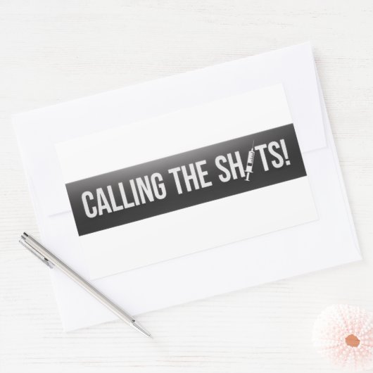 Sticker Rectangulaire Calling the Shots - Medical Professional (Enveloppe)