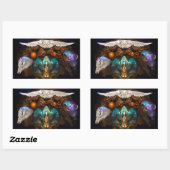 Sticker Rectangulaire Calling the Spirit Animals (Feuille)