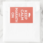 Sticker Rectangulaire Calme et marathon (Sac)
