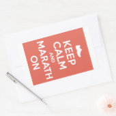 Sticker Rectangulaire Calme et marathon (Enveloppe)