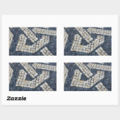 Sticker Rectangulaire Calquée Portugaise, Portuguese Pavement (Feuille)