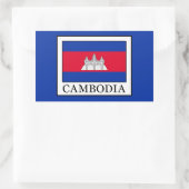Sticker Rectangulaire Cambodge (Sac)