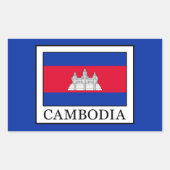 Sticker Rectangulaire Cambodge (Devant)