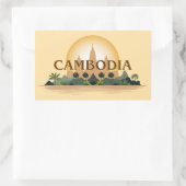 Sticker Rectangulaire Cambodge (Sac)