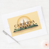 Sticker Rectangulaire Cambodge (Enveloppe)