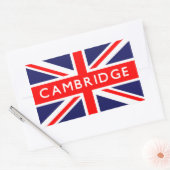 Sticker Rectangulaire Cambridge : Drapeau britannique (Enveloppe)