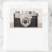 Sticker Rectangulaire Caméra Comète vintage (Sac)