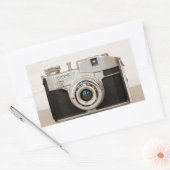 Sticker Rectangulaire Caméra Comète vintage (Enveloppe)