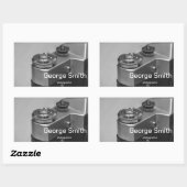 Sticker Rectangulaire Caméra rétro (Feuille)