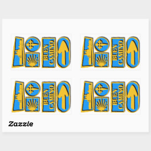 Sticker Rectangulaire Camino de Santiago