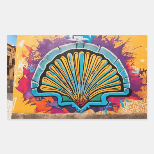 Sticker Rectangulaire Camino de Santiago (Devant)