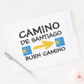 Sticker Rectangulaire Camino de Santiago (Enveloppe)