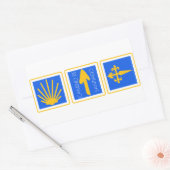 Sticker Rectangulaire Camino de Santiago (Enveloppe)