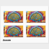 Sticker Rectangulaire Camino de Santiago (Feuille)
